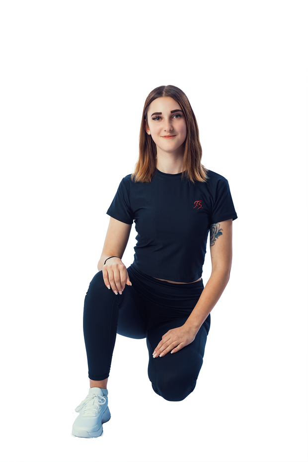 Black-T-Shirts-Training-Girls-Sport-Outfit